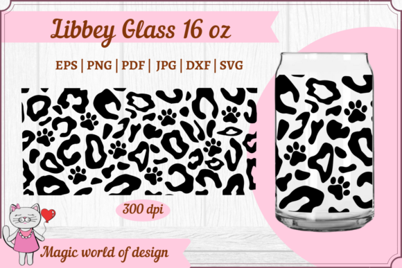 Black Leopard Dog Paw Svg for Embroidery