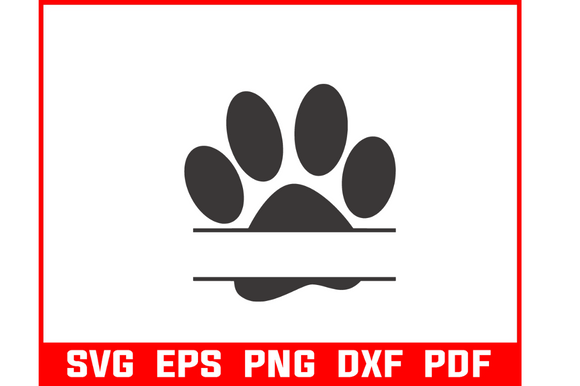 Cat Paw Dog Paw Svg Bundle Pet Lover