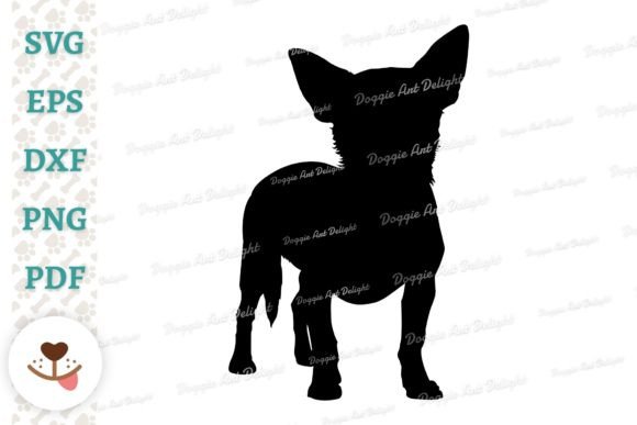 Chihuahua Dog Silhouette SVG PNG