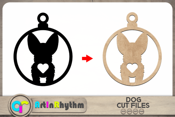 Corgi Dog Keychain SVG