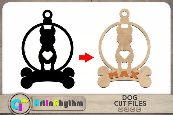 Doberman Dog Keychain SVG
