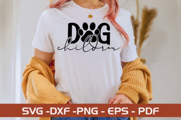 Dog Children SVG Design