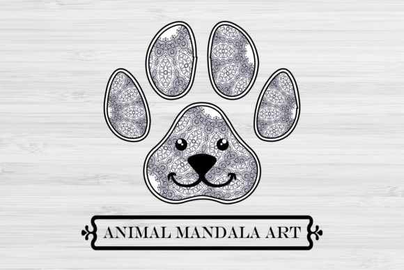 Dog Mandala SVG