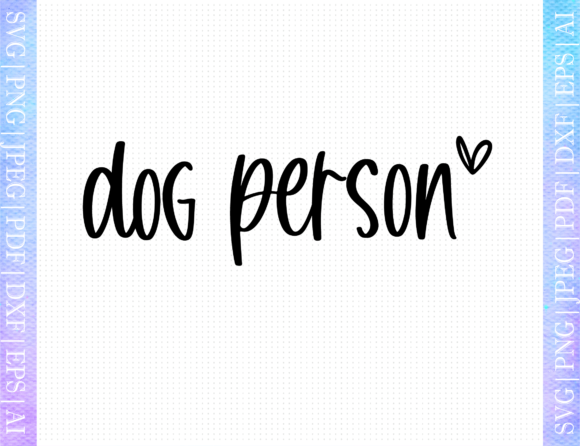 Dog Person Svg