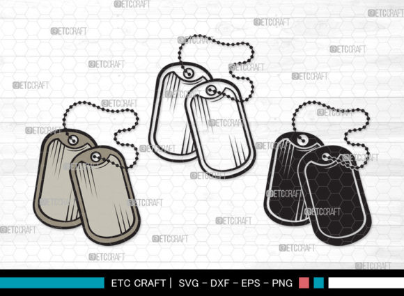 Dog Tag Army SVG Cut File