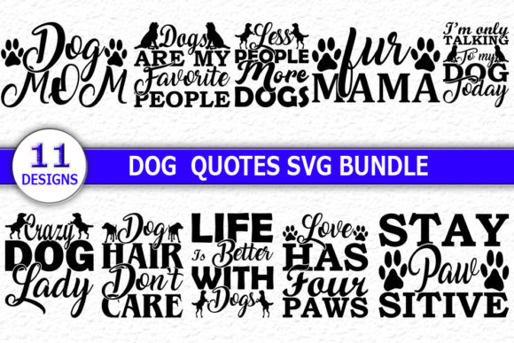 Embroidery Design Review: Dog Quotes SVG Designs Bundle