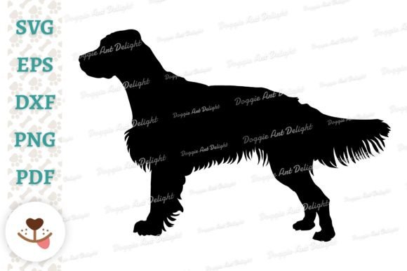 English Setter Dog Silhouette SVG PNG