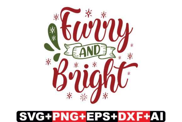 Furry and Bright Dog Christmas SVG