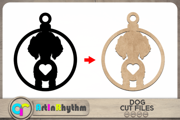 Golden Retriever Dog Keychain SVG