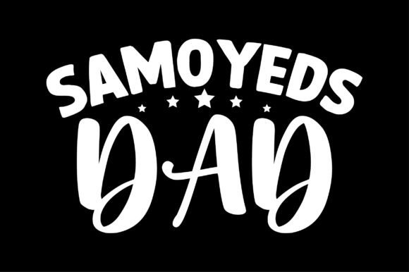 Samoyeds Dad Dog Lover SVG
