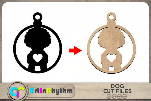 Shih Tzu Dog Keychain SVG
