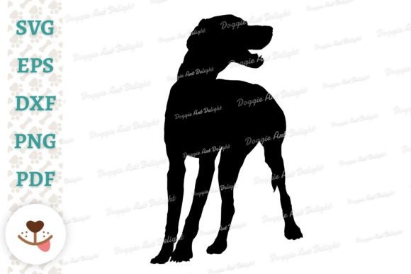 Standing Pointer Dog Silhouette Svg Png